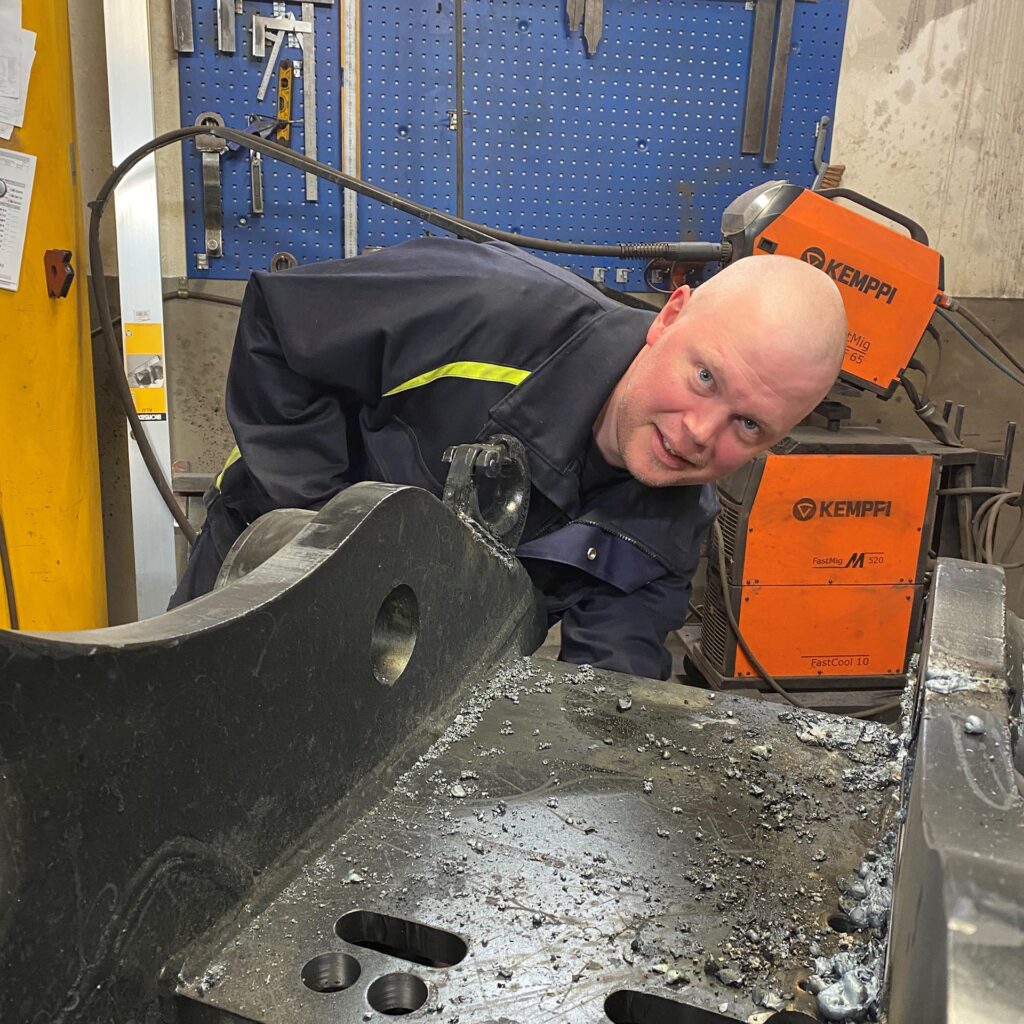 Peter Nyberg svetsare och skyddsombud hos Fronteq